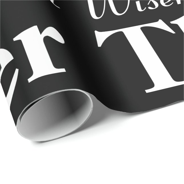 Papel De Presente Aniversário do marco miliário da tipografia do (Ponta do rolo)