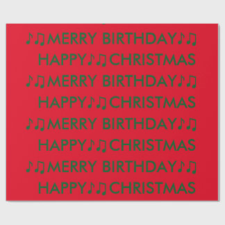 Papel De Presente Aniversário do Natal