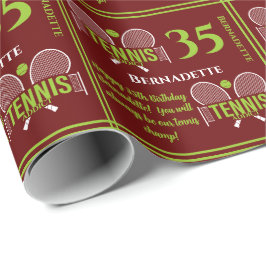 Papel De Presente Aniversário do Nome do Viciado do tênis