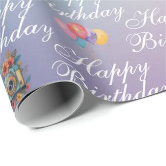 Papel De Presente Aniversário dos Cameramen