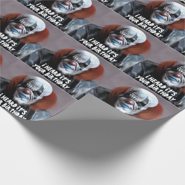 PAPEL DE PRESENTE ANIVERSÁRIO ESCURO DE MAU FECHADO ENGRAÇADO (Ponta)