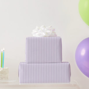 Papel De Presente Aniversário Listras Duplas Roxa Lavanda