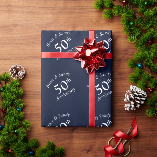 Papel De Presente Aniversário personalizado elegante e sofisticado a (Presente de Natal)