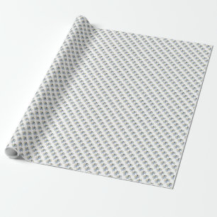 Papel De Presente Anjo Azul/Fada