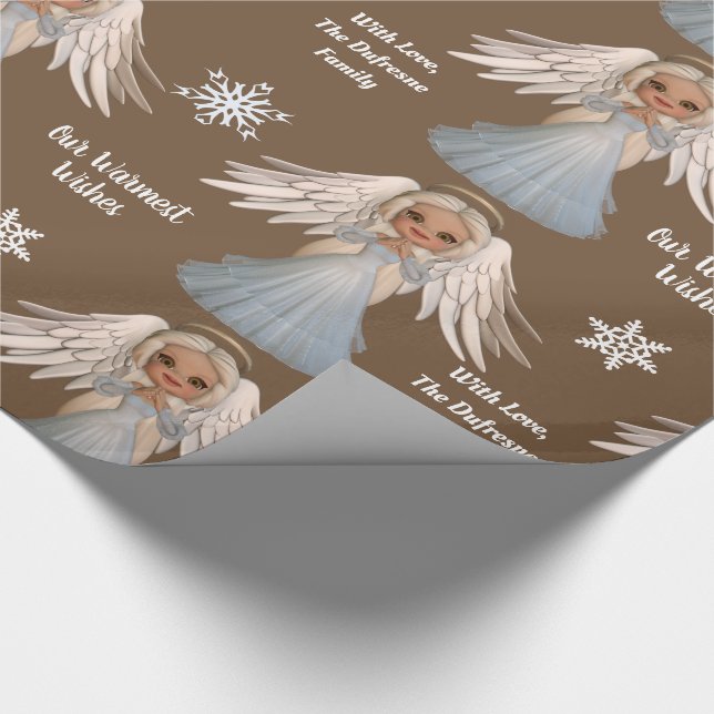 Papel De Presente Anjo Bonito Personalizado (Ponta)