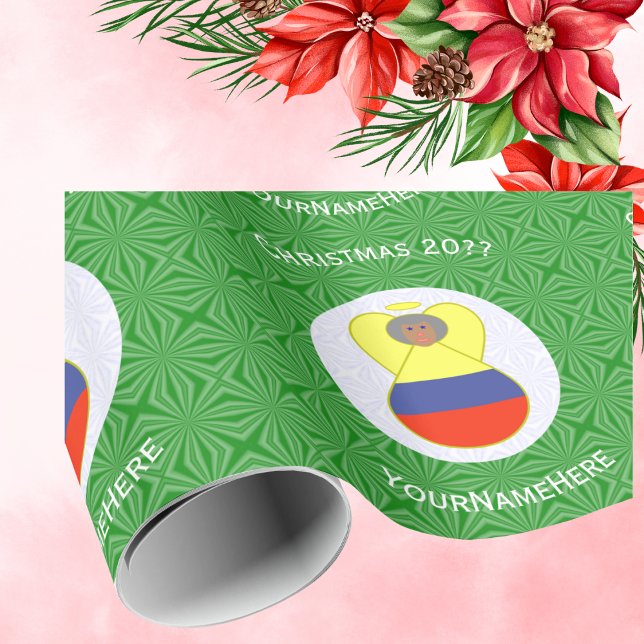Papel De Presente Anjo Colombiano da Vovó para o Natal  (Criador carregado)