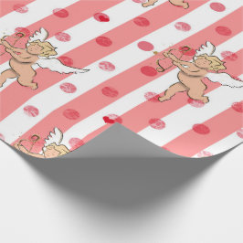 Papel De Presente Anjo cupido do dia dos namorados rosa_large