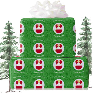 Papel De Presente Anjo de Natal de Bandeira Austríaco Personalizado