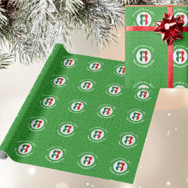 Papel De Presente Anjo de Natal Personalizado da Bandeira Mexicana
