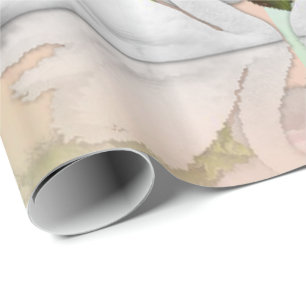 Papel De Presente Anjo Do Urso De Teddy Com Papel Luminoso