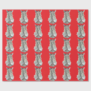 Papel De Presente Anjo Red Wraping Paper