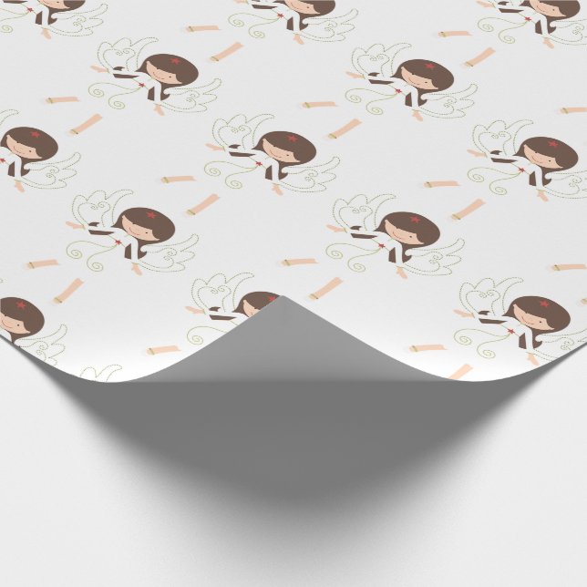 Papel De Presente Anjos de Natal (Ponta)