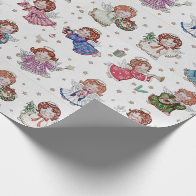 Papel De Presente Anjos de Natal (Ponta)