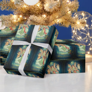 Papel De Presente Anjos de papel antigos