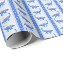 Papel De Presente Ankylosaurus Stripe 