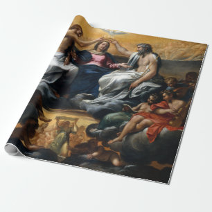 Papel De Presente Annibale Carracci a coroação do Virgin