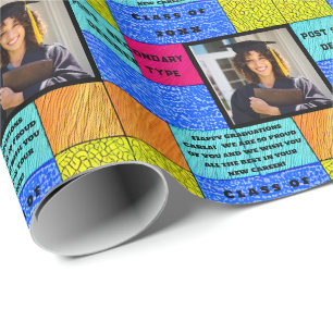 Papel De Presente Ano de Graduação Personalizado de Diploma de Nível