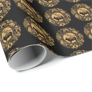 Papel De Presente Ano do Boi do Zodíaco Chinês Ano Novo Lunar