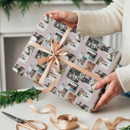 Papel De Presente Ano em Momentos 8 Colagem de Fotos e Legendas da F