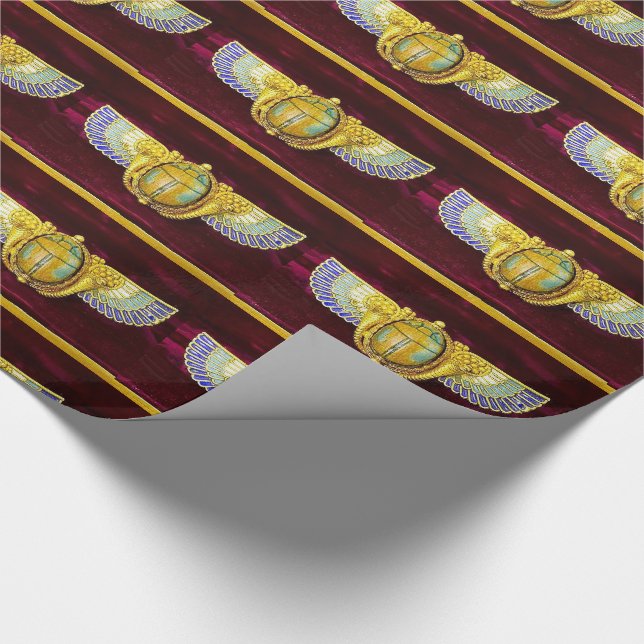 PAPEL DE PRESENTE ANTIQUE EGÍPCIO WINGAN SCARAB/CORNUCOPIA JEWEL (Ponta)