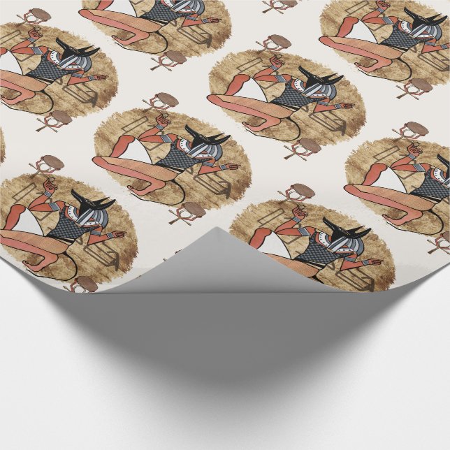 Papel De Presente Anubis O Egípcio Guardião (Ponta)