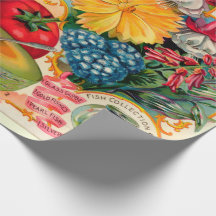 Anúncio de sementes de vegetais frutas e flores à