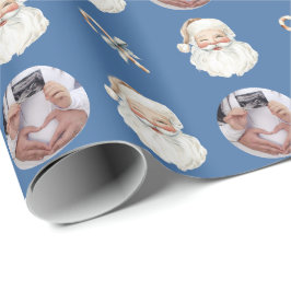 Papel De Presente Anúncio Divertido de Bebê com Foto Personalizada N