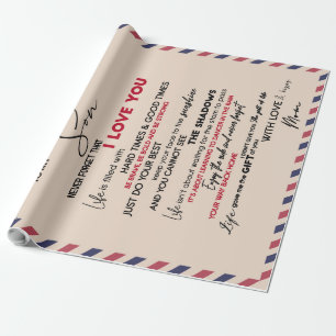 Papel De Presente Ao Meu Filho Presente, Mãe E Filho, Carta De Amor