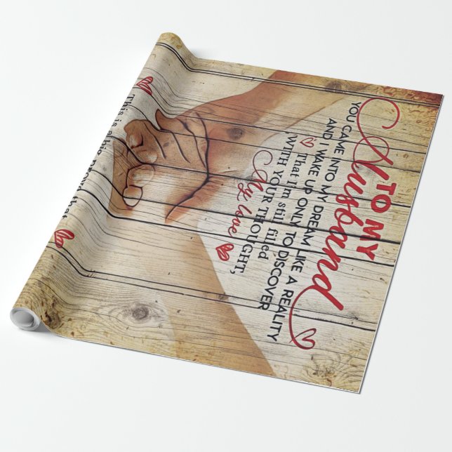 Papel De Presente Ao Meu Marido Presente | Novo declive | (Desenrolado)
