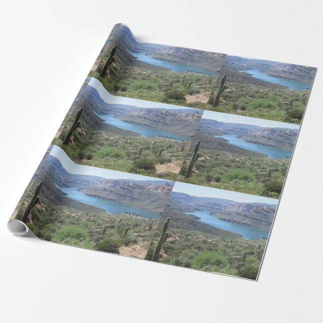 Papel De Presente Apache Lake View (Desenrolado)