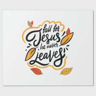 Papel De Presente Apaixone-se por Jesus Ele Nunca Deixa Fé Cristã Je