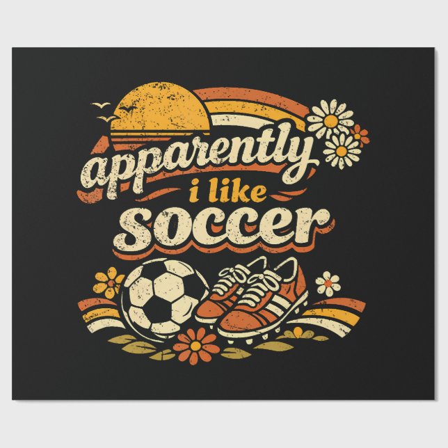 Papel De Presente Aparentemente Eu Gosto de Futebol (Aberto)