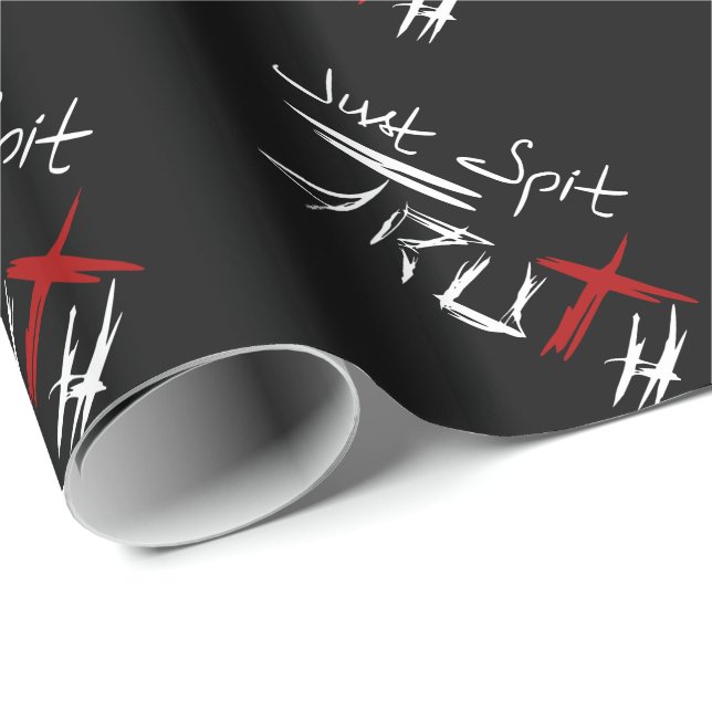 Papel De Presente Apenas cuspe a verdade (Ponta do rolo)