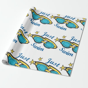 Papel De Presente Apenas Natação