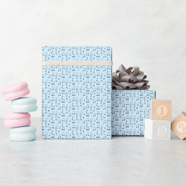 Papel De Presente Apenas Notei Azul (Chá de bebê)