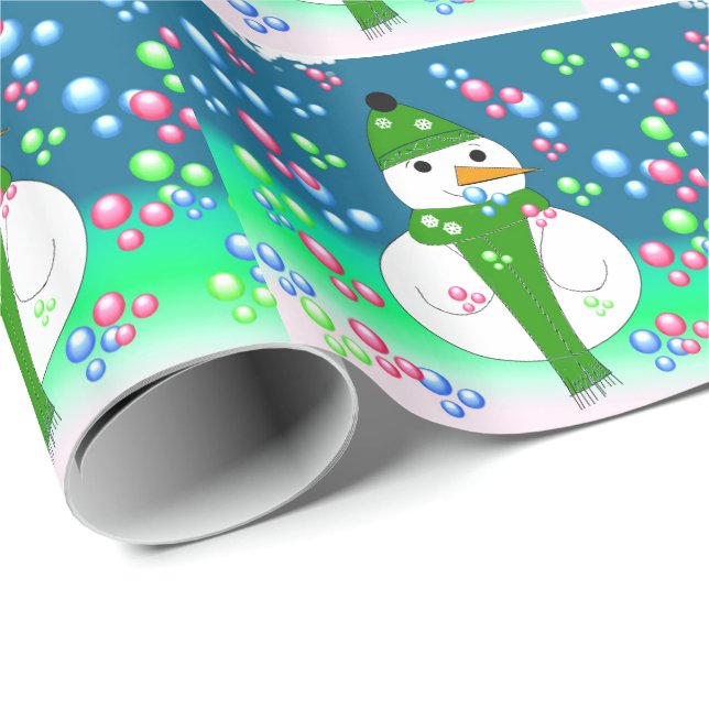 Papel De Presente Apenas Soprando Bolhas (Ponta do rolo)