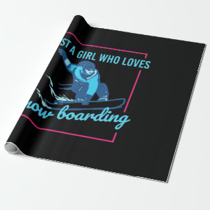 Papel De Presente Apenas Uma Menina Que Ama Snowboard