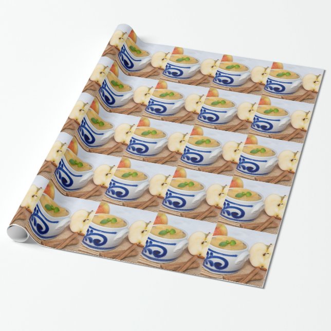 Papel De Presente Aplausos com canela na tigela de pedra (Desenrolado)