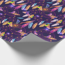 Apoio de Sonho Colorido Fundo Roxo