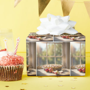 Papel De Presente Apple Pie Por Janela De Fábrica