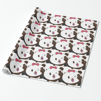 Papel De Presente APROVAÇÃO bonito da panda da menina!