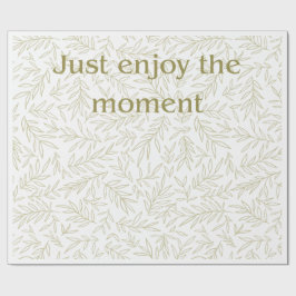 Papel De Presente "Aproveite o Momento" Presente de Mindfulness Botâ