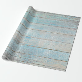 Papel De Presente Aqua Blue Ocean Grungy Silver Cinza Rustic