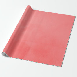 Papel De Presente Aquarela Coral Viva