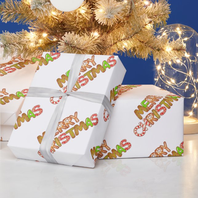 Papel De Presente Aquarela Merry Christmas Art (Feriados)