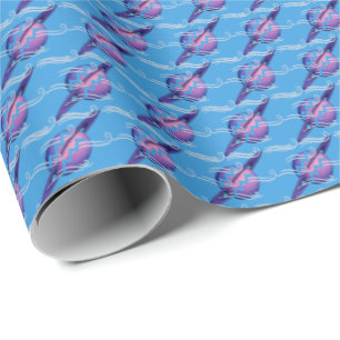 Papel De Presente Aquário