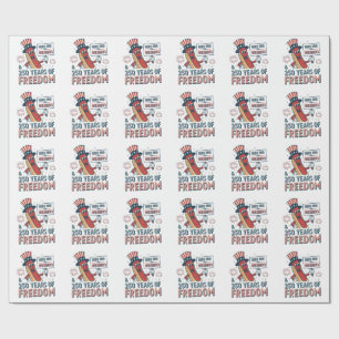 Papel De Presente Aqui pelo Weiner 250 anos de Liberdade