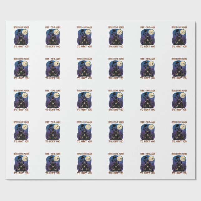 Papel De Presente Aqui Voltam Novamente Fantasmas do Castelo Assombr (Aberto)