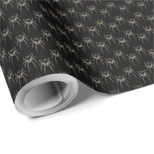 Papel De Presente Aranha - Bat Black e Bone White