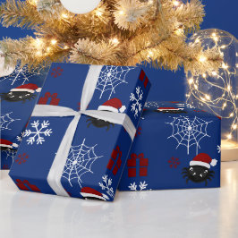 Papel De Presente Aranha de Natal Fofa Personalizada
